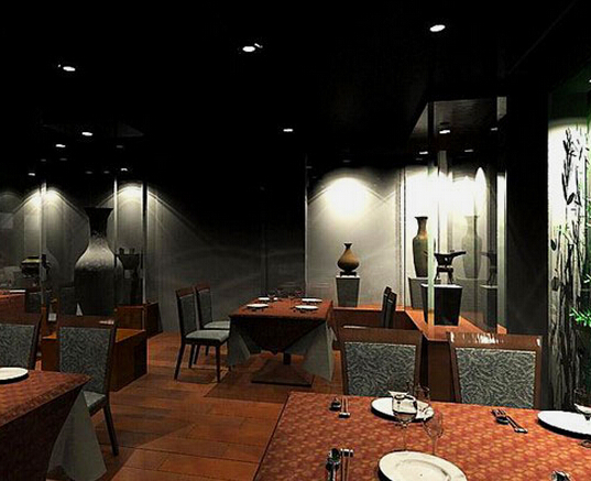 Светодиодные освещения в ресторане